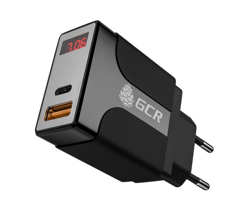 GCR Сетевое зарядное устройство на 2 USB порта (QC 3.0 + PD 3.0 ), черный, GCR-52891 GCR Сетевое зарядное устройство на 2 USB порта (QC 3.0 + PD 3.0 ), черный, GCR-52891