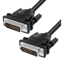 Greenconnect Кабель DVI-D 5.0m, черный, OD 8.5mm, 28/28 AWG, DVI/DVI, 25M/25M, GCR-DM2DMC-5.0m, двойной экран
