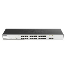 Коммутатор D-Link Smart  L2 Switch 24х1000Base-T, 2х1000Base-X SFP, Compact CLI