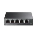 коммутатор TP-Link TL-SF1005P, 5-Port 10/100 Mbps Desktop Switch with 4-Port PoE+, 67 W, 250m