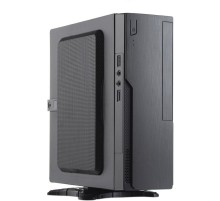 Корпус с блоком питания 220Вт./ Case Foxline FL-BQ5, mITX, 1x5.25EXT(slim), 1x2.5INT, 2xUSB3.0, HDA, 1x40fan, w/220W TFX PSU, Tool-Free, w/1.2m EU pwr cord
