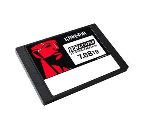 Твердотельный накопитель Kingston Enterprise SSD 7,68TB DC600M 2.5" SATA 3 R560/W530MB/s 3D TLC MTBF 2M 94 000/34 000 IOPS 14016TBW (Mixed-Use) 3 years