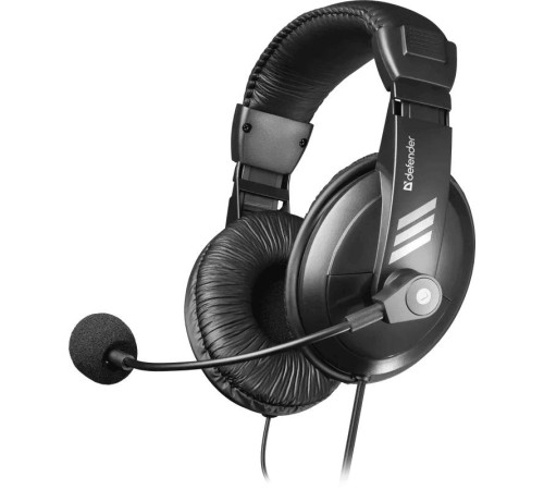Компьютерная гарнитура Defender 63750 Gryphon 750 черный, кабель 2 м Компьютерная гарнитура Defender 63750 Gryphon 750 черный, кабель 2 м