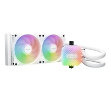 Водяное охлаждение для процессора/ Water Cooling System be quiet! LIGHT LOOP 240mm white (250W, 240mm, White, ARGB/ Fans: 2x120mm, 61.8CFM, 34.9dBA, 2100RPM/ Pump 2900RPM, Rad thickness 27mm/ S: 1851, 1700, 1200, 115X, AM5, AM4)