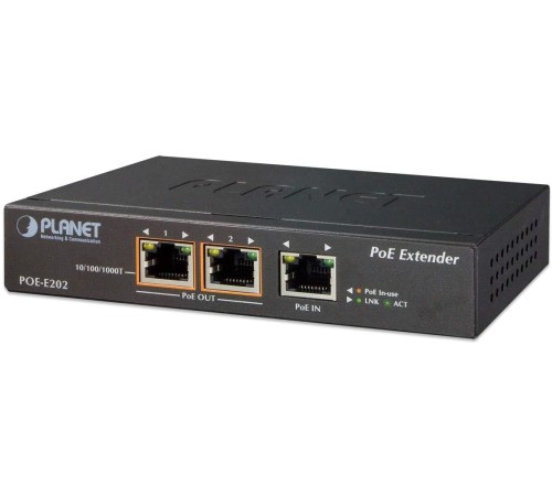 PoE расширитель/ PLANET 1-Port 802.3at PoE+ to 2-Port 802.3af/at Gigabit PoE Extender PoE расширитель/ PLANET 1-Port 802.3at PoE+ to 2-Port 802.3af/at Gigabit PoE Extender