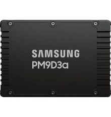 Твердотельный накопитель/ Samsung SSD PM9D3a, 3840GB, U.3(2.5" 15mm), NVMe, PCIe 5.0x4, 3D TLC, R/W 12000/6000MB/s, IOPs 2 000 000/250 000, TBW 7008, DWPD 1 (12 мес.)