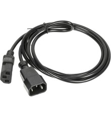Кабель с разъемом С13 - С14 на проводе ПВС 3*1.00  3.0 метра. черный/ Cable with connector C13 - C14 on wire PVC 3 * 1.00 3.0 meter. black