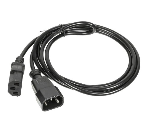 Кабель с разъемом С13 - С14 на проводе ПВС 3*1.00 3.0 метра. черный/ Cable with connector C13 - C14 on wire PVC 3 * 1.00 3.0 meter. black Кабель с разъемом С13 - С14 на проводе ПВС 3*1.00 3.0 метра. черный/ Cable with connector C13 - C14 on wire PVC 3 * 1.00 3.0 meter. black