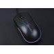 Мышь проводная Dareu LM121 Black (черный), DPI 800/1600/2400/6400, тихий щелчок, подсветка RGB, размер 116x35x60мм, 1,8м