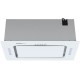 ВЫТЯЖКА HOMSair CROСUS PUSH 52 Glass White/ полновстраиваемая, кнопочное управление, 3 скорости, 850 м3/ч, до 30 м2, 53 дБ, угольный фильтр CF02X - 2 шт, ШхВхД: 518х191х290 мм, белый цвет
