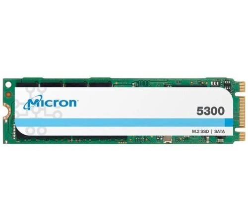 Твердотельный накопитель Micron 5300PRO 240GB SATA M.2(22x80mm) 3D TLC R540/W310MB/s MTTF 3М 67000/40000 IOPS 657TBW SSD Enterprise Solid State Drive, 1 year, OEM