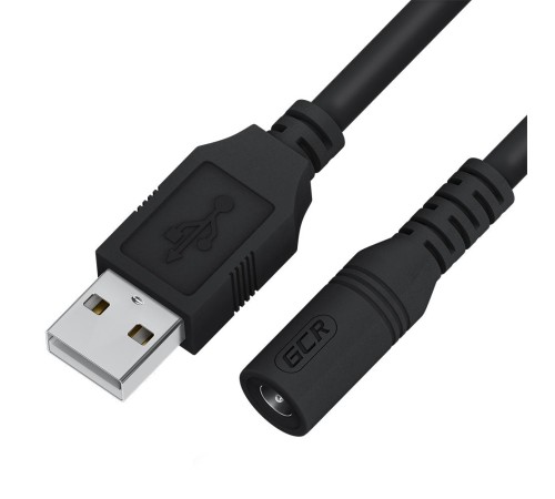 GCR Переходник кабеля питания 1.0m USB AM / DC Jack 5.5х2.1 mm, M/F GCR-53521 GCR Переходник кабеля питания 1.0m USB AM / DC Jack 5.5х2.1 mm, M/F GCR-53521