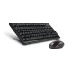 Клавиатура + мышь A4Tech 3000NS клав:черный мышь:черный USB беспроводная Multimedia