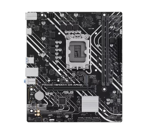Материнская плата ASUS PRIME H610M-K D4 ARGB, LGA1700, H610, 2*DDR4, 4*SATA, 1*M.2, 2*USB 3.2, 4*USB 2.0, 1*PCIx16, 1*PCIx1, HDMI, mATX; 90MB1HN0-M0EAY0
