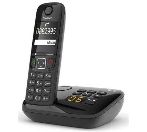 Телефонный аппарат GIGASET AS690A RUS BLACK SYS