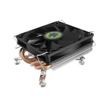 Кулер для процессора/ Gamemax A96 (130W, 4-pin PWM, 36mm, Al/Cu, 4x6mm, 1x90mm, 48.3CFM, 33dBA, 3000RPM, S: 1851/1700/1200/115X, AM5/AM4, black)