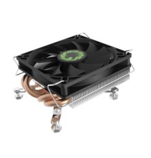 Кулер для процессора/ Gamemax A96 (130W, 4-pin PWM, 36mm, Al/Cu, 4x6mm, 1x90mm, 48.3CFM, 33dBA, 3000RPM, S: 1851/1700/1200/115X, AM5/AM4, black)