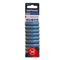 Батарейка AAA/ Батарейка GoPower LR03 AAA BL10 Alkaline 1.5V (10/60/360) блистер (10 шт.)