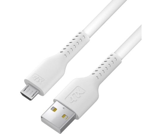 Кабель 0.5m MicroUSB, белый, белый ПВХ Кабель 0.5m MicroUSB, белый, белый ПВХ