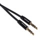 Кабель/ Кабель AUX GoPower Jack 3.5mm (m)-Jack 3.5mm (m) 1.0м TPE черный в пакете (1/500)