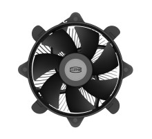 Кулер для ПК/ CPU Cooler PCCooler R120 (95W, 4-pin PWM, 60mm, Al, -mm, 1x95mm, 36.4CFM, 27.8dBA, 2700RPM, S: 1851/1700/1200/115X, black)