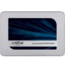 Твердотельный накопитель/ Crucial SSD MX500, 250GB, 2.5" 7mm, SATA3, 3D TLC, R/W 560/510MB/s, IOPs 95 000/90 000, DRAM buffer 256MB, TBW 100, DWPD 0.2, with adapter 9.5mm (12 мес.)
