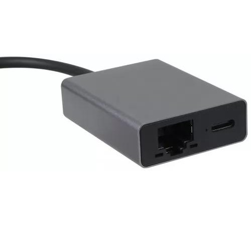 Aдаптер/ Адаптер TypeC--->RJ45+PD 100Вт, Allum Shell, VCOM <CU4591>