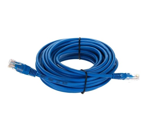 Патчкорд/ Патчкорд литой "Telecom" UTP кат.5е 10,0м синий