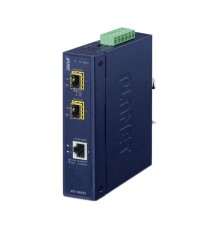 медиа конвертер/ PLANET IP30 Industrial 10/100/1000T to 2-Port 100/1000X SFP Gigabit Media Converter (-40 to 75 degree C)