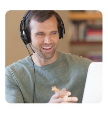 Гарнитура Logitech H540 (USB, элементы управления на наушнике, кабель 1.8м) (M/N: A-00042)