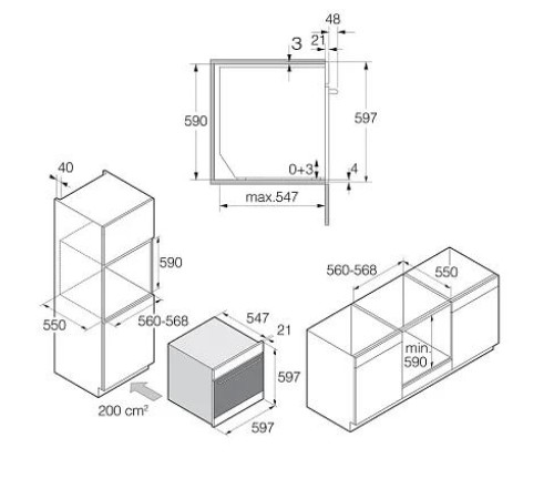 Встраиваемые электрические духовки ASKO/ Арт. 736350 ; 59.7 х 59.5 х 56.8, электрическая, встраиваемые, пиролиз, 73 л, A+, 87 автоматических программ, 11 режимов, сенсорные и поворотные элементы управления, цветной дисплей, телескопические напрвляющие на
