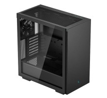 корпус Deepcool CH510 без БП, боковое окно (закаленное стекло), 1x120мм вентилятор сзади, черный, ATX
