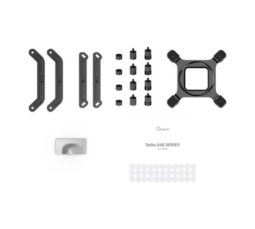 Кулер для процессора Ocypus Delta A40 BK ARGB, 120mm ARGB FAN, Top Panel, 4 HEAT PIPES, 4-PIN PWM, 500-2000 RPM, 29DBA, HYDRO BEARING, LGA115X/1200/1700/18XX, AM4/AM5