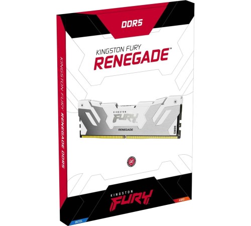 Память оперативная/ Kingston 64GB 6400MT/s DDR5 CL32 DIMM (Kit of 2) FURY Renegade RGB White XMP Память оперативная/ Kingston 64GB 6400MT/s DDR5 CL32 DIMM (Kit of 2) FURY Renegade RGB White XMP