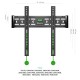 ONKRON кронштейн для телевизора 35"-65" фиксированный, чёрный FM5 (Мятая упаковка)