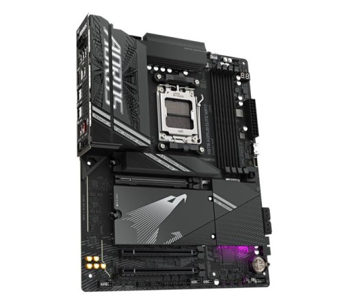 Материнская плата GIGABYTE X870 AORUS ELITE WIFI7 , AM5, X870, 4*DDR5,  4*SATA, 4*M.2, 6*USB 3.2, 4*USB 2.0, 2*Type-C, 3*PCIx16, HDMI, ATX
