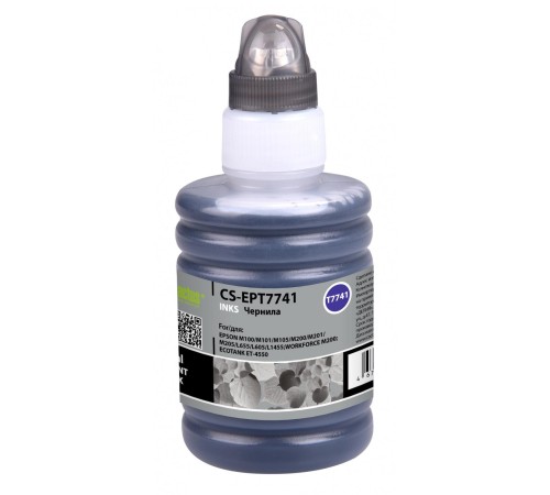 -/ Чернила Cactus CS-EPT7741 T7741 черный140мл для Epson M100/101/105/200/201