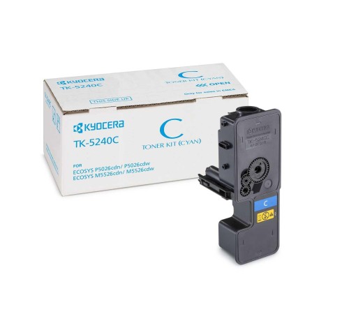 Тонер-картридж TK-5240C 3 000 стр. Cyan для P5026cdn/cdw, M5526cdn/cdw Тонер-картридж TK-5240C 3 000 стр. Cyan для P5026cdn/cdw, M5526cdn/cdw