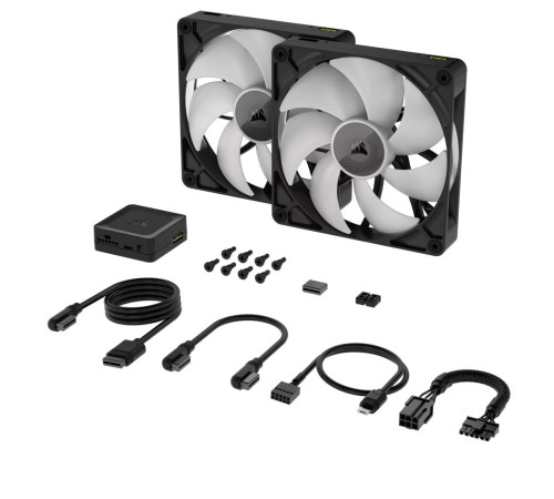 Кулер для корпуса/ Case Cooler Corsair iCUE LINK RX140 RGB (140x140x25mm, 4-pin PWM, RGB, 94.7CFM, 36dBA, 1700RPM, Black, 2pcs) Кулер для корпуса/ Case Cooler Corsair iCUE LINK RX140 RGB (140x140x25mm, 4-pin PWM, RGB, 94.7CFM, 36dBA, 1700RPM, Black, 2pcs)
