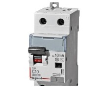 Автоматический выключатель дифференциального тока DX3 6000 - 10 кА - тип характеристики С - 2П - 230 В  - 10 А - тип AС - 10 мА - 4 модуля АВДТ DX3 2П C10А 10MA-AC 4м