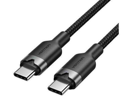 Кабель Vention USB 2.0 CM/CM - 2м. Черный 3А PD60W Кабель Vention USB 2.0 CM/CM - 2м. Черный 3А PD60W