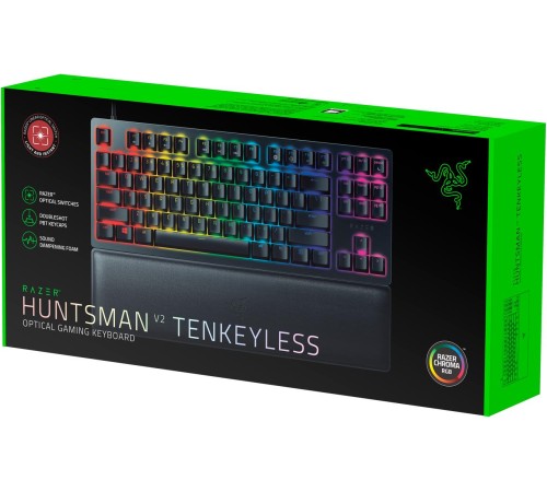 Игровая клавиатура Razer Huntsman V2 Tenkeyless (Red Switch) - Russian Layout/ Razer Huntsman V2 Tenkeyless (Red Switch) Gaming keyboard  - Russian Layout