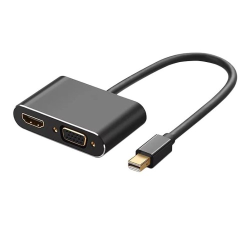 Кабель-переходник/ Кабель-переходник miniDisplayPort(M) ---> HDMI(F)+VGA(F)4K@30Hz VCOM Allum shell<CG646M-0.15> Кабель-переходник/ Кабель-переходник miniDisplayPort(M) ---> HDMI(F)+VGA(F)4K@30Hz VCOM Allum shell<CG646M-0.15>
