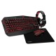 Игровой набор клавиатура+мышь+гарнитура+коврик SVEN GS-4300 (104 кл.+12Fn, 8 смен. кл., 200-4800DPI)
