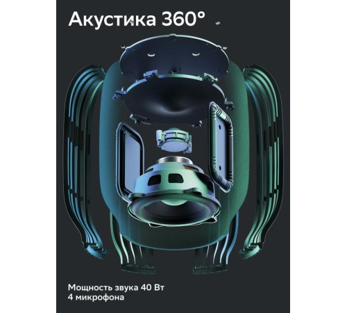 Акустическая система серии SberBoom модели SBDV-00090, цвет черный, торговой марки SBER (Вскрытая упаковка) Акустическая система серии SberBoom модели SBDV-00090, цвет черный, торговой марки SBER (Вскрытая упаковка)