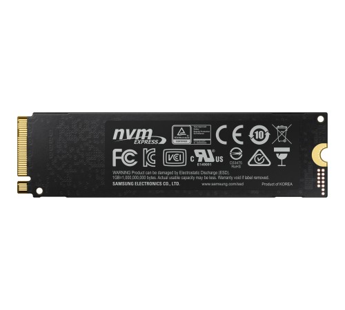 Твердотельные накопители/ Samsung SSD 970 EVO Plus, 1000GB, M.2(22x80mm), NVMe 1.3, PCIe 3.0 x4, 3-bit MLC, R/W 3500/3300MB/s, IOPs 600 000/550 000, DRAM buffer 1024MB, TBW 600, DWPD 0.33 (12 мес.) Твердотельные накопители/ Samsung SSD 970 EVO Plus, 1000GB, M.2(22x80mm), NVMe 1.3, PCIe 3.0 x4, 3-bit MLC, R/W 3500/3300MB/s, IOPs 600 000/550 000, DRAM buffer 1024MB, TBW 600, DWPD 0.33 (12 мес.)