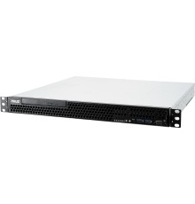 Серверная платформа/ ASUS RS100-E10-PI2 Server System, 1U; 2 x Internal 3.5" HDD + 2 x M.2 connector; Intel C242, s1151, 4 x DDR4 (2666 ECC/non-ECC UDIMM, up to 64GB), VGA AST2500  32MB VRAM, 1 x PCI-E x16 1,  Single 250W 80 PLUS Bronze PS