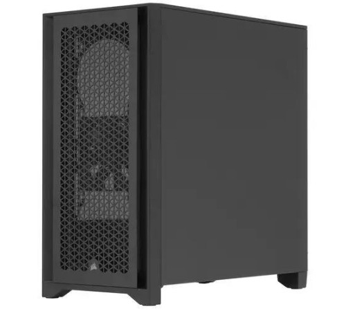 Корпус без блока питания/ Case Corsair 4000D Airflow, Midi-Tower, TG, 2x120mm, 1xUSB-A 3.2, 1xUSB 3.2 Type-C, E-ATX, ATX, mATX, mITX Black