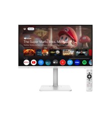 Монитор MSI Modern MD272UPSW 27" 16:9 UHD(3840x2160) IPS Flat,4ms(GTG),1000:1,100M:1,300nits,1xHDMI,1xDP,1xUSB-C,2xUSB-A,1xRJ45,Speaker,Tilt,Swivel,Height,Pivot,60Hz,White,1y war-ty