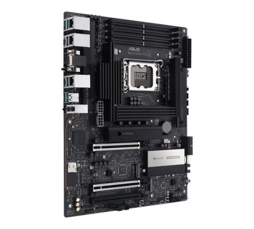Материнская плата ASUS PRO WS Z890-ACE SE, LGA1851, 4*DDR5, 4*SATA, 4*M.2, 1*USB 3.2, 6*USB 2.0, Type-C, 3*PCIx16, HDMI, ATX; 90MB1JC0-M0EAY0